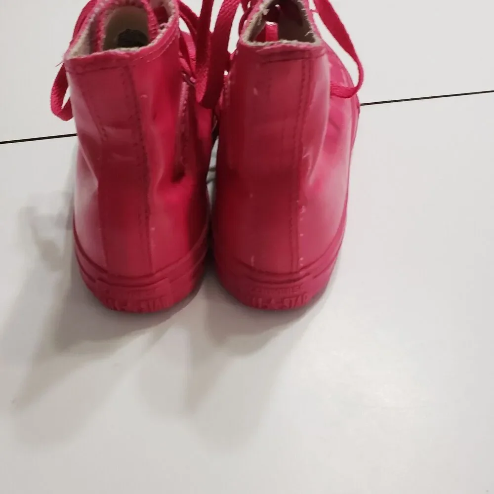 Converse Girls Youth 3 Chuck Taylor All Star Unisex Hightop Sneaker Pink Lace Up
